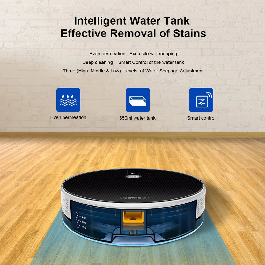LIECTROUX C30B Automatischer Roboter-Staubsauger 5000Pa Starke Saugleistung Intelligente Dynamische Navigation APP-Fernbedienung Intelligentes Nasswischen Sprachsteuerung Kompatibel Mit Alexa Google Assistant 10 LIECTROUX C30B Automatischer Roboter-Staubsauger 5000Pa Starke Saugleistung Intelligente Dynamische Navigation APP-Fernbedienung Intelligentes Nasswischen Sprachsteuerung Kompatibel Mit Alexa Google Assistant – Bild 10