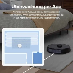 Roborock S7 + Staubsauger Roboter Mit Absaugstation Auto-Empty Dock (Saugleistung 2500Pa, Auto-Lifting-Mopp),Schwarz -Besten Staubsauger Geschäft d476d0d0cce9c6e50fa52f73b175759e