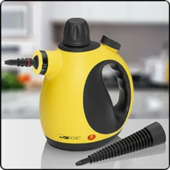 Clatronic DR 3653 Dampfreiniger, Wassertank: Ca. 250 Ml, 3,5 Bar Max. Dampfdruck, Schwarz-gelb -Besten Staubsauger Geschäft d5afb8e4fd75f269f13bc75aac8475cf