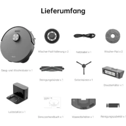 Dreame L10s Pro Saugroboter Mit Wischfunktion, Spinnwischen, Rotierenden Wischpads, 3D-Hinderniserkennung, Multi-Floor Mapping, Saugkraft 5300Pa, Hartböden, Teppiche, Tierhaare, WiFi/APP/Alexa 30 Dreame L10s Pro Saugroboter Mit Wischfunktion, Spinnwischen, Rotierenden Wischpads, 3D-Hinderniserkennung, Multi-Floor Mapping, Saugkraft 5300Pa, Hartböden, Teppiche, Tierhaare, WiFi/APP/Alexa -Besten Staubsauger Geschäft d77ed9c824edcae7f2d5408dee1d061c