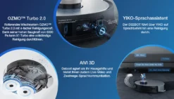 ECOVACS DEEBOT X1 TURBO Staubsauger 5000Pa Saugroboter YIKO EU APP -Besten Staubsauger Geschäft d802d04d54105cf374f47780c158fe7e
