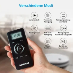 MEDION Staubsaugerroboter Mit Ladestation E40 (Staubsaugerroboter Für Hartböden, Fliesen, Laminat, Optimiert Für Tierhaare, Direkte Absaugung, Automatische Rückkehr Zur Ladestation) 9 MEDION Staubsaugerroboter Mit Ladestation E40 (Staubsaugerroboter Für Hartböden, Fliesen, Laminat, Optimiert Für Tierhaare, Direkte Absaugung, Automatische Rückkehr Zur Ladestation) -Besten Staubsauger Geschäft e11d5ef116247eae9edb451828cd75ec