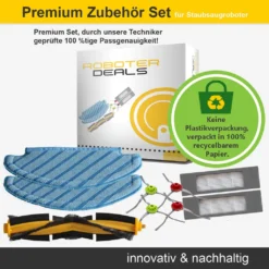 Zubehör Set Für Ecovacs Deebot OZMO T8 U. T8+ (2x Pad, 2x Filter, 4x Seitenbürsten, 1x Hauptbürste) -Besten Staubsauger Geschäft ebfb6dda917ae25038154407837f3f09