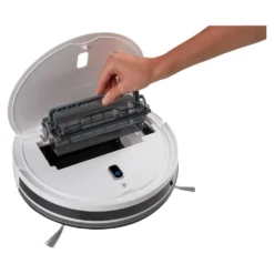 MEDION Saugroboter Mit Wischfunktion Und Systematischer Navigation P20 SW (Modell 2021, 2.000 Pa Saugkraft, Inkl. Fernbedienung, Ladestation, Tierhaar Allergiker Optimiert) -Besten Staubsauger Geschäft eed7e58f6781842dd30a33835f583cc4