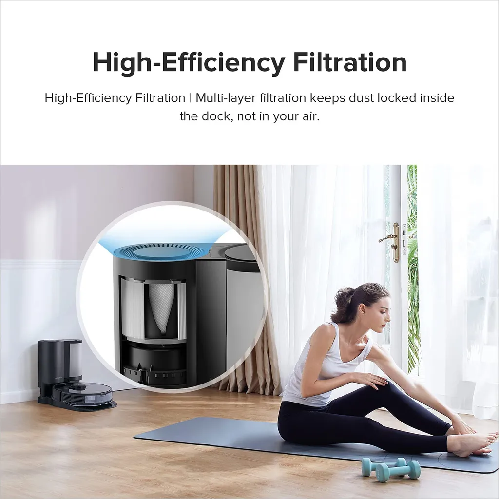 Roborock Auto-Empty Dock Für Roborock S7, S7 MaxV Staubsauger Roboter, Automatic Dust Collection, 3L Dust Bag, App-Control Schwarz 4 Roborock Auto-Empty Dock Für Roborock S7, S7 MaxV Staubsauger Roboter, Automatic Dust Collection, 3L Dust Bag, App-Control Schwarz – Bild 4