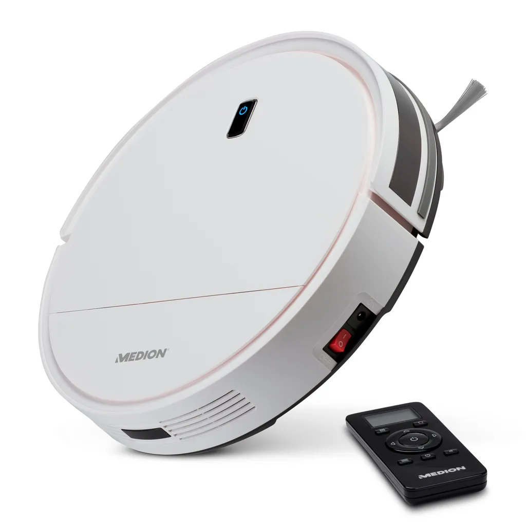 MEDION Staubsaugerroboter Mit Ladestation E40 (Staubsaugerroboter Für Hartböden, Fliesen, Laminat, Optimiert Für Tierhaare, Direkte Absaugung, Automatische Rückkehr Zur Ladestation) 1 MEDION Staubsaugerroboter Mit Ladestation E40 (Staubsaugerroboter Für Hartböden, Fliesen, Laminat, Optimiert Für Tierhaare, Direkte Absaugung, Automatische Rückkehr Zur Ladestation)