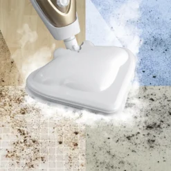 CLEANmaxx Dampfbesen - Mit Knickgelenk - Gold/weiß Dampfreiniger Steam Hygiene Fliesen Küche Bad Reinigung -Besten Staubsauger Geschäft f5e495ee3a0d7b71f8db8918020bfb0c