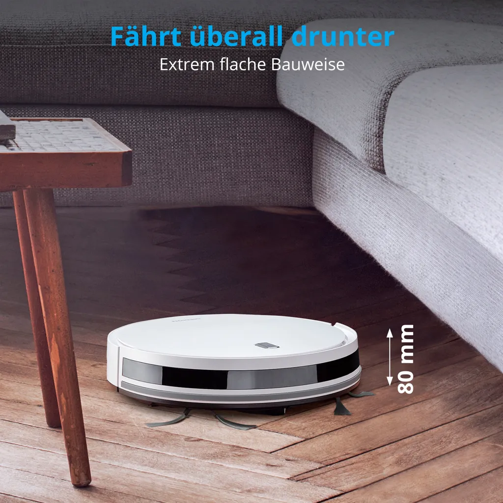 MEDION Staubsaugerroboter Mit Ladestation E40 (Staubsaugerroboter Für Hartböden, Fliesen, Laminat, Optimiert Für Tierhaare, Direkte Absaugung, Automatische Rückkehr Zur Ladestation) 5 MEDION Staubsaugerroboter Mit Ladestation E40 (Staubsaugerroboter Für Hartböden, Fliesen, Laminat, Optimiert Für Tierhaare, Direkte Absaugung, Automatische Rückkehr Zur Ladestation) – Bild 5