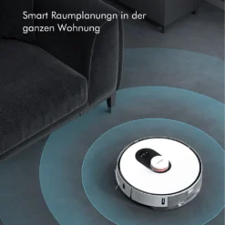 Roidmi EVE Plus Roboter Staubsauger Nass-Trocken-Saugroboter,50 Watt,2700pa Mit Sauberer Basis Und Beutel,Weiß -Besten Staubsauger Geschäft f82666c441d3f794c1aea8fc24b210fa