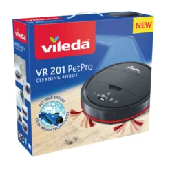 Vileda VR 201 PetPro Saugroboter Für Tierhaare Geeignet Bis Zu 90 Minuten Akku