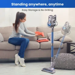 Greenote Akku Staubsauger, 23000PA Staubsauger Kabellos 4 In 1, 200W Mit Doppeltem Digitalmotor LED Elektrobürste Staubsauger, Bis Zu 35 Minuten, Leiser Handstaubsauger, Für Tierhaar Teppich Autos -Besten Staubsauger Geschäft fa42242b02bf8c0598f8cdca410f88a6