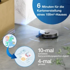 Ecovacs Deebot X1 Omni Saugroboter Wischfunktion Kamera 4 Reinigungsstufen 0,4 L -Besten Staubsauger Geschäft fa922ceb703dc730156ec7edfe8c921b