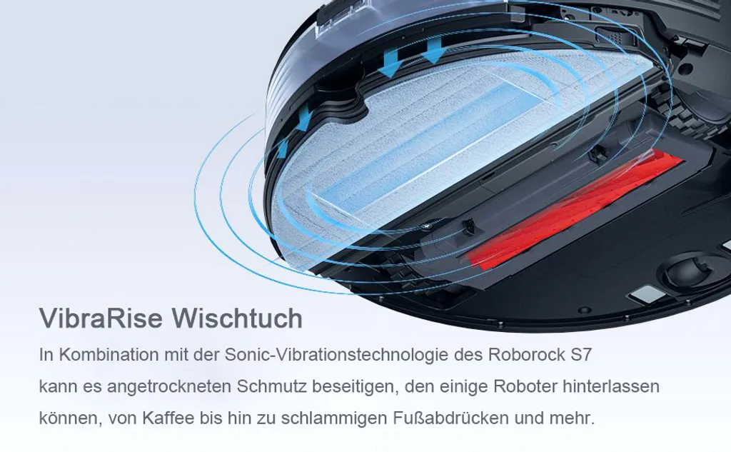 Roborock Original VibraRise Mopp 2 Pcs Für Staubsauger Roboter Roborock S7, S7 Pro Ultra, S7 MaxV, S7+ (blaugrau) 9 Roborock Original VibraRise Mopp 2 Pcs Für Staubsauger Roboter Roborock S7, S7 Pro Ultra, S7 MaxV, S7+ (blaugrau) – Bild 9