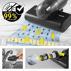 N8WERK Milbensauger Mit Pulsrolle Midnight Black Milben Sauger Handstaubsauger UV C Licht Allergiker Handsauger EPA Filter -Besten Staubsauger Geschäft ff6521c923d80983019a60b7f138a61c